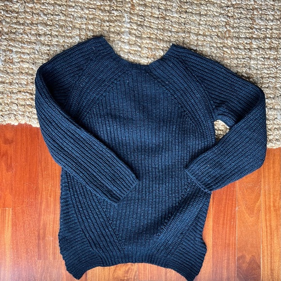 Naf Naf - Navy Blue Knit Sweater - Picture 5 of 10